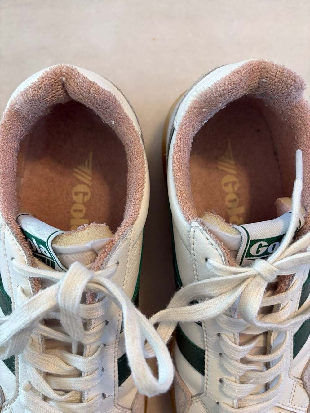 Gola Eagle '86 Sneakers Size 7 White Evergreen - Picture 4 of 6